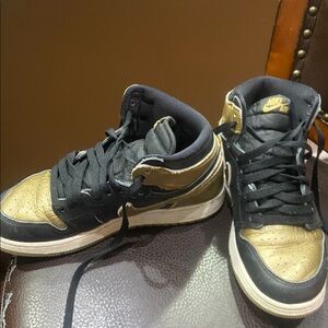 Nike Air Black and Gold High-Tops